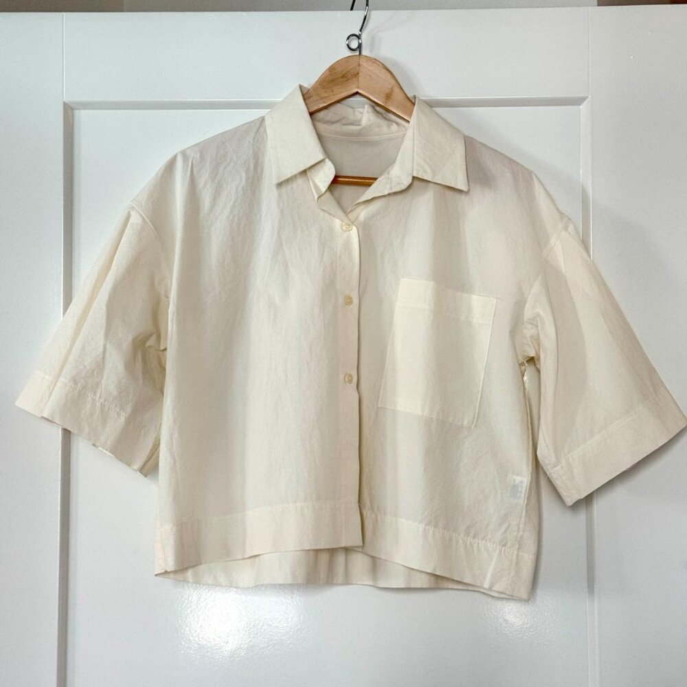 E&S - Cream Cropped Shirt